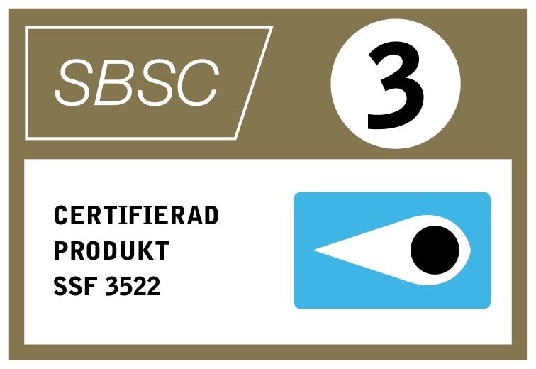 SBSC certifierad produkt klass 3 logga