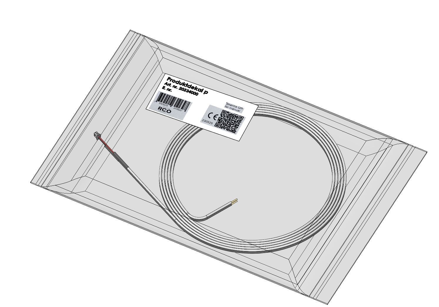 Kablage DC-matning 5m NoKey